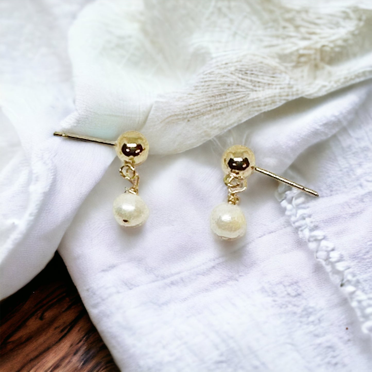 Mini Freshwater Pearl Earrings