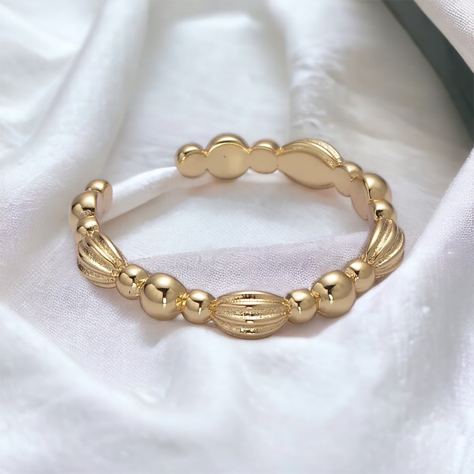 gold filled adjustable vintage cuff ring