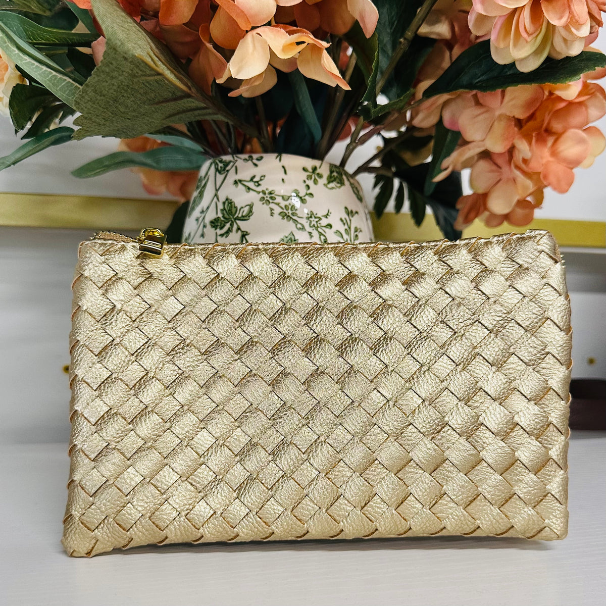 Woven Wristlet w/ Shoulder Strap